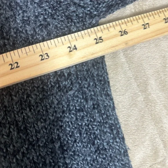 VTG Victoria Jone Sweater Womens Plus 3X Mock Neck Charcoal Chunky Cable Knit - Picture 4 of 8